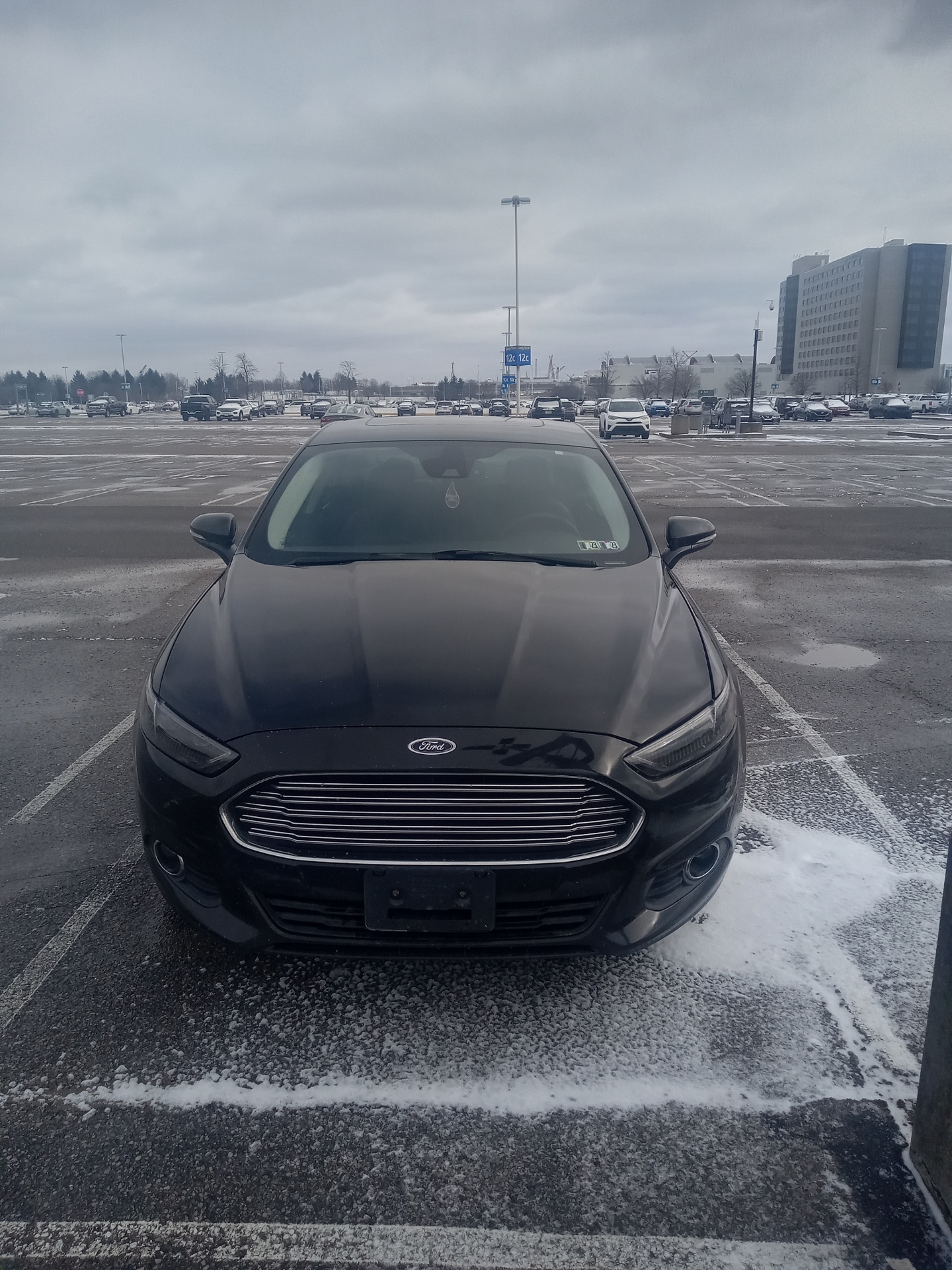 Black Auto In The Parking Lot